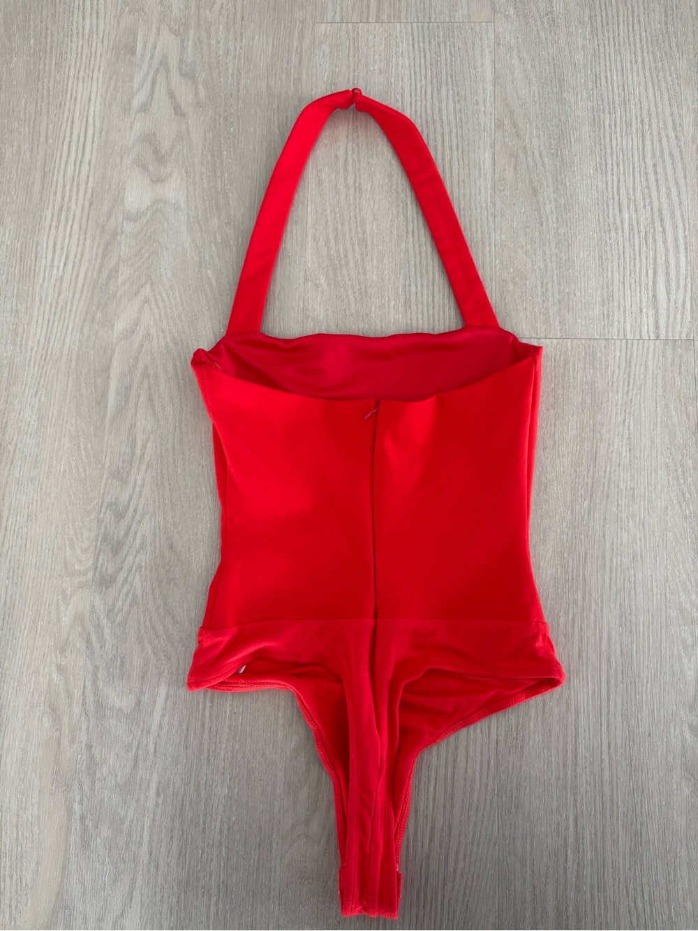 Superdown Reece Halter Bodysuit in Red - Picture 12 of 17